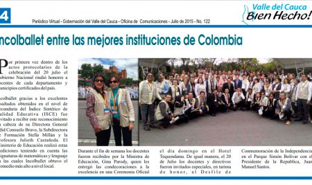 Incolballet entre las mejores instituciones de Colombia